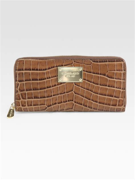 michael kors alligator wallet|michael kors wallet sale.